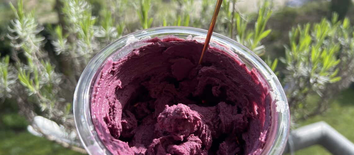 Blaubeer Cheesecake Eis - Ninja Creami Rezept