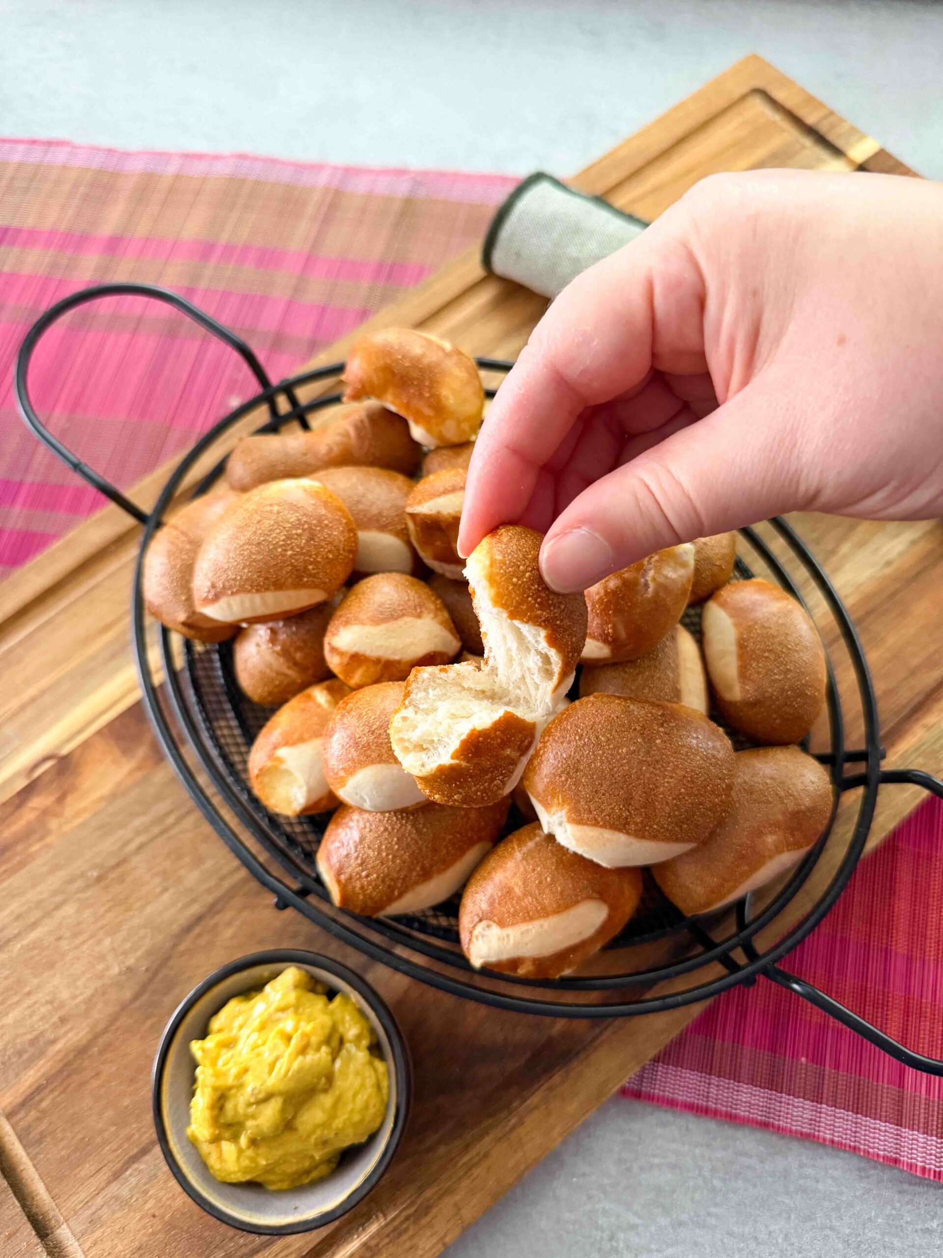 Laugenkastanien aus der Heißluftfritteuse