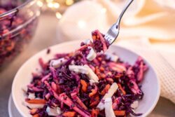 Rotkohl Salat mit Ziegenkäse