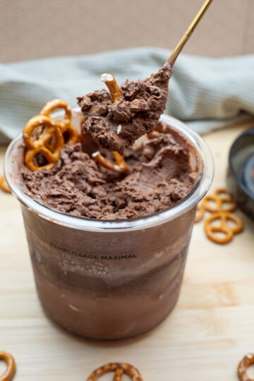 Schokoladen Brezel Eis Ninja Creami