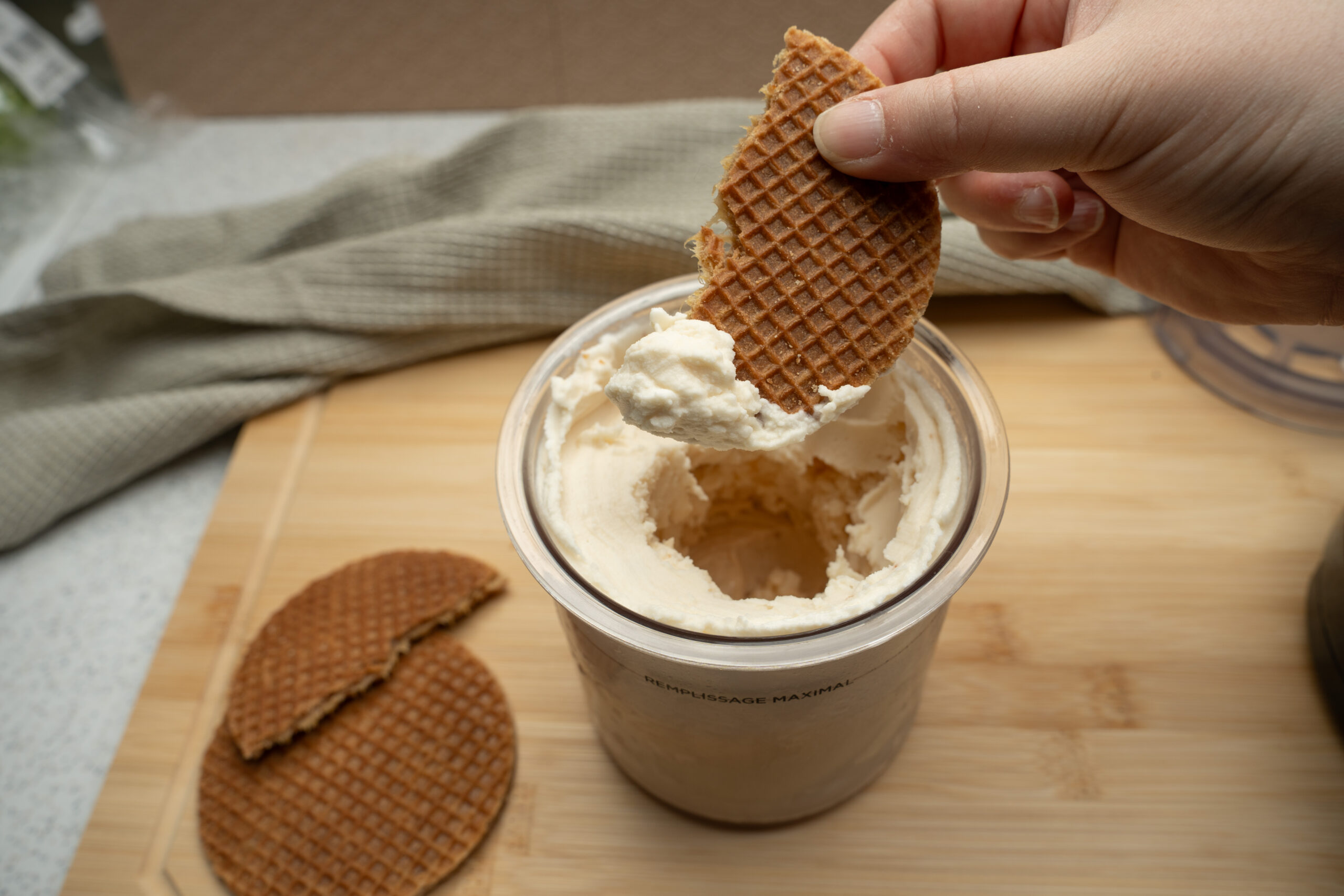Stroopwafel Eis Ninja Creami Rezept