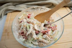 High Protein Nudel Salat