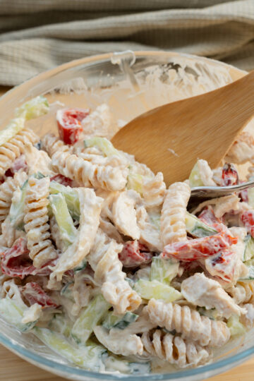 High Protein Nudel Salat