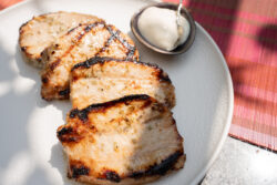 marinierter Schweinelachs Koblauch Rosmarin