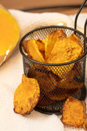 Kürbischips aus dem Airfryer