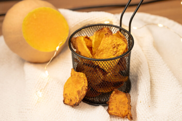 Kürbischips aus dem Airfryer