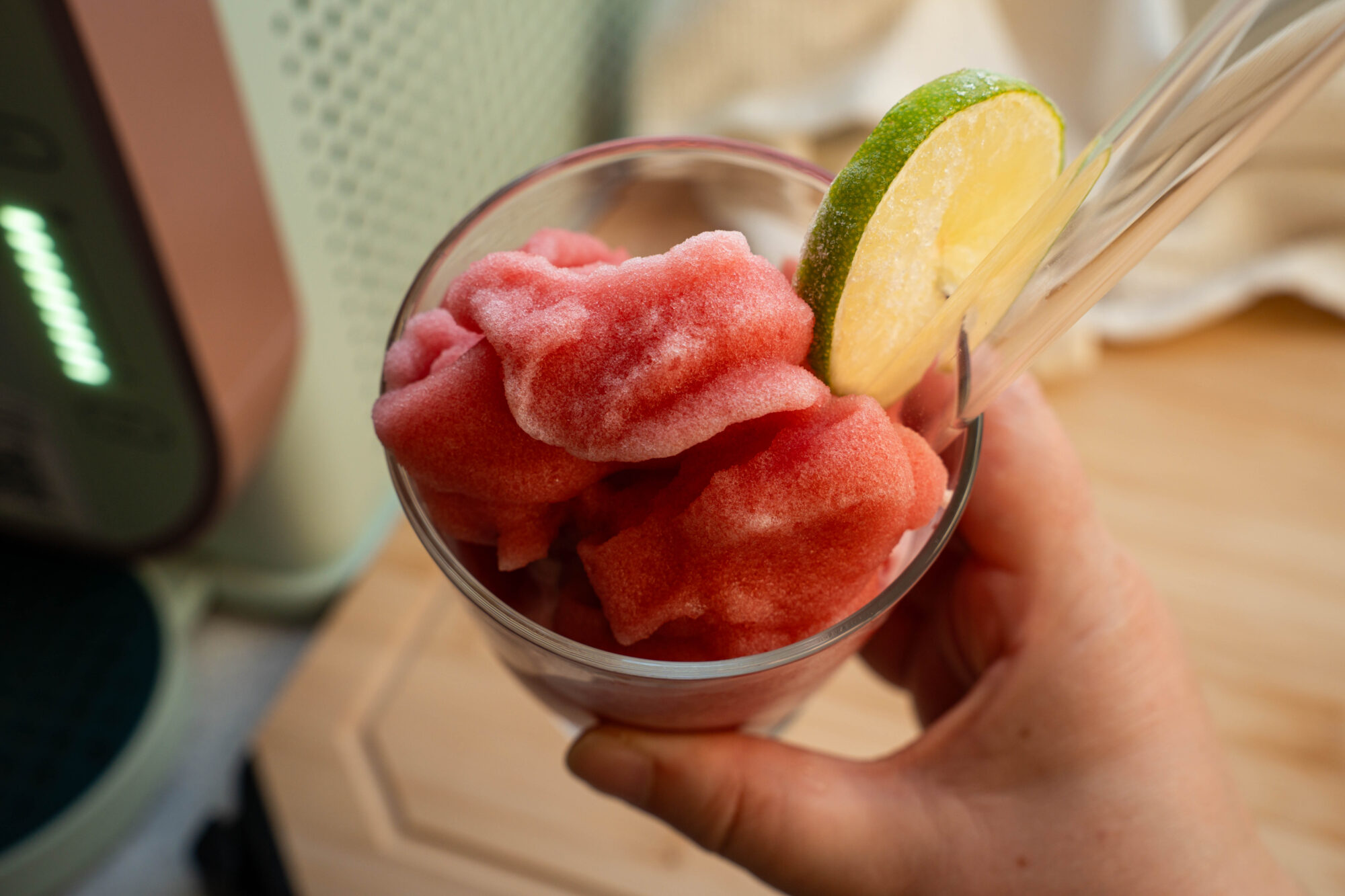 Erdbeer Daiquiri aus dem Ninja Slushi