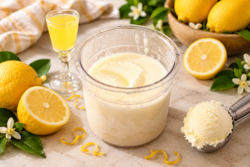 Limoncello Eis Cremiges Zitroneneis mit