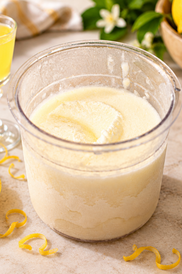Limoncello Eis Cremiges Zitroneneis mit